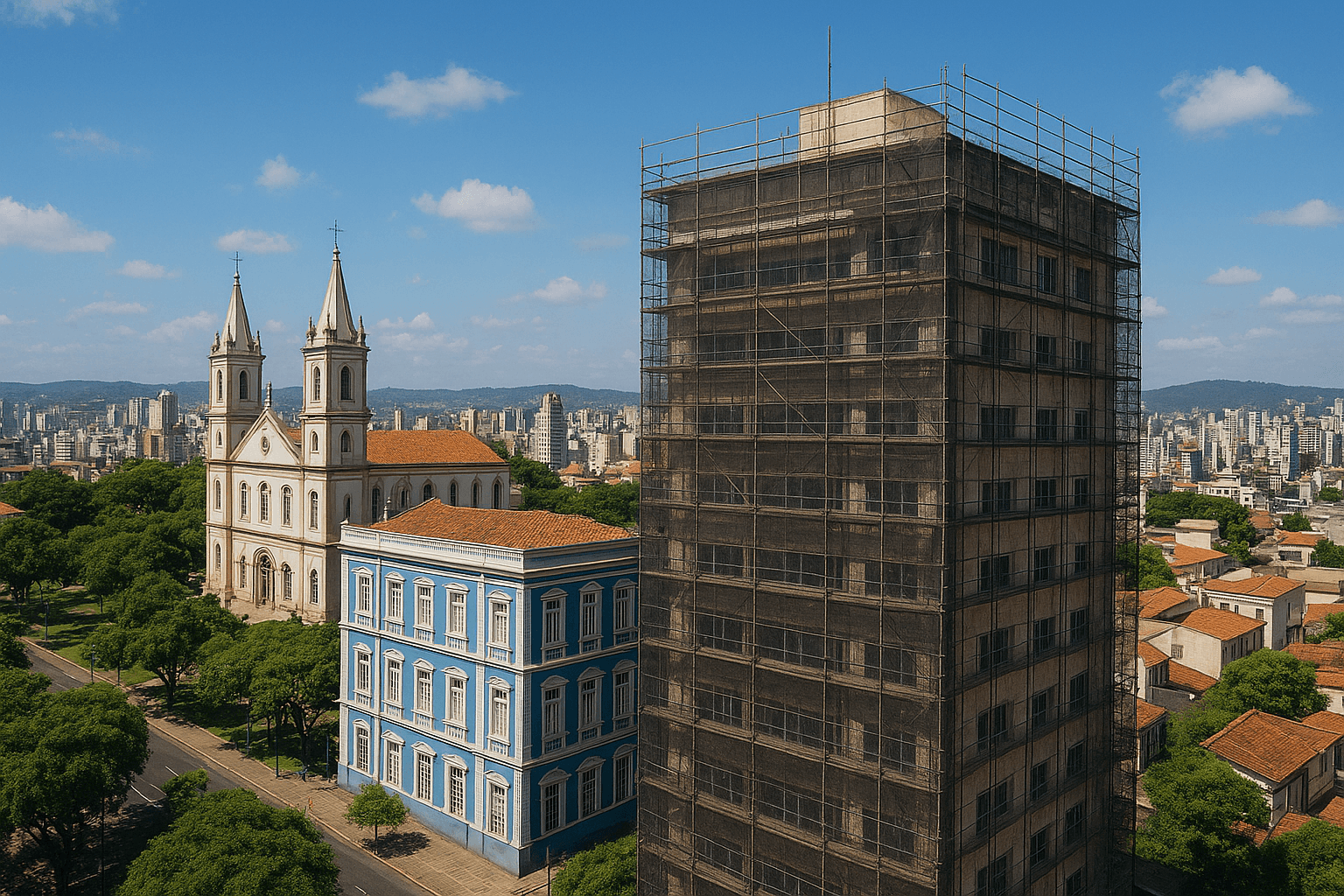 reforma de fachada predial em Belo Horizonte